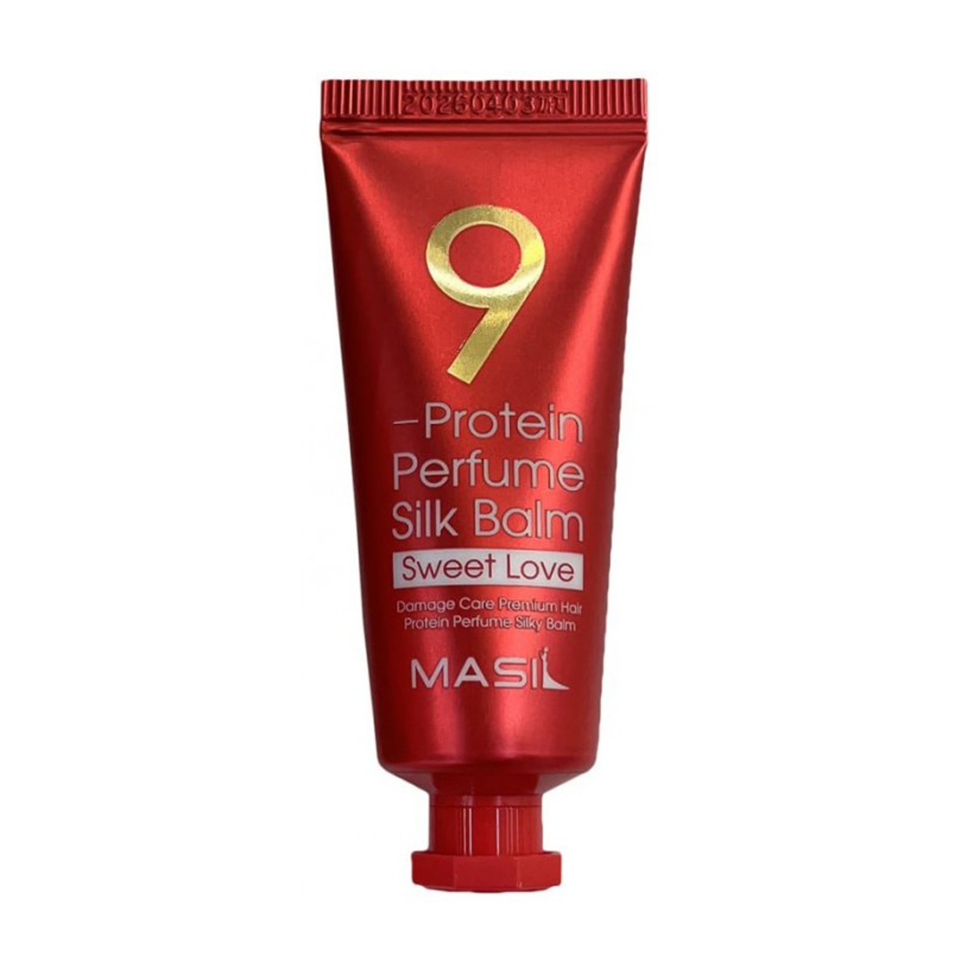 Незмивний бальзам для волосся Masil 9 Protein Perfume Silk Balm Sweet Love з ароматом гібіскуса та троянди, 20 мл